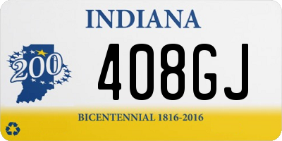 IN license plate 408GJ