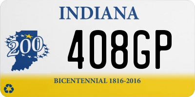 IN license plate 408GP