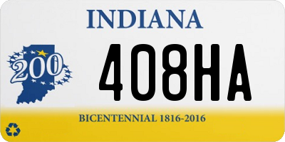 IN license plate 408HA