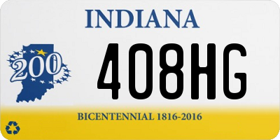 IN license plate 408HG