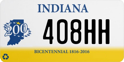 IN license plate 408HH