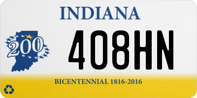 IN license plate 408HN