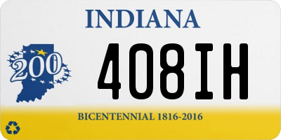 IN license plate 408IH