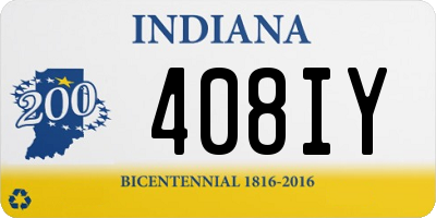 IN license plate 408IY