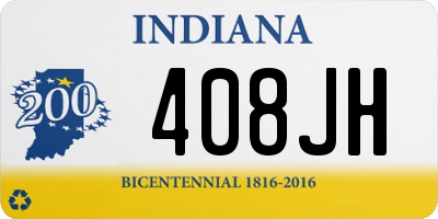 IN license plate 408JH