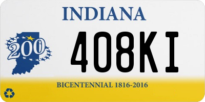 IN license plate 408KI