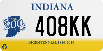 IN license plate 408KK