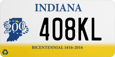 IN license plate 408KL