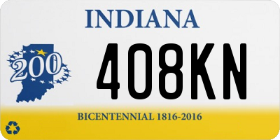 IN license plate 408KN