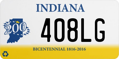 IN license plate 408LG