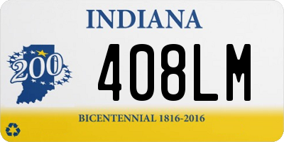 IN license plate 408LM