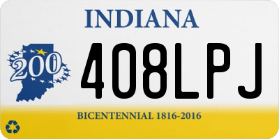 IN license plate 408LPJ