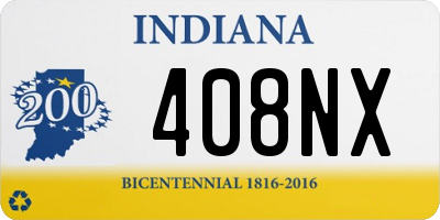 IN license plate 408NX