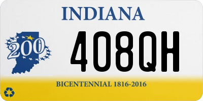 IN license plate 408QH