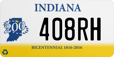 IN license plate 408RH