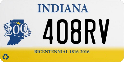 IN license plate 408RV