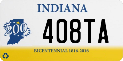 IN license plate 408TA