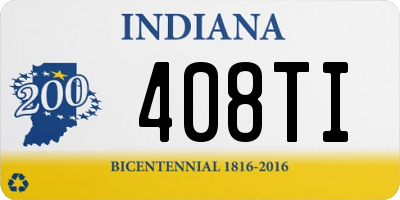 IN license plate 408TI