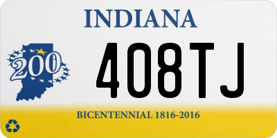 IN license plate 408TJ