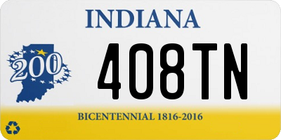 IN license plate 408TN