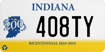 IN license plate 408TY