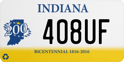 IN license plate 408UF