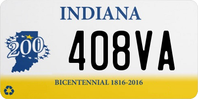 IN license plate 408VA