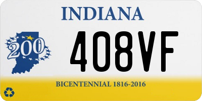 IN license plate 408VF