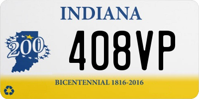 IN license plate 408VP