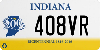 IN license plate 408VR