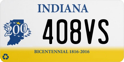 IN license plate 408VS