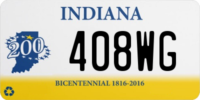 IN license plate 408WG