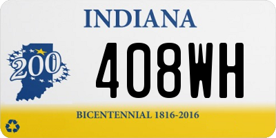 IN license plate 408WH