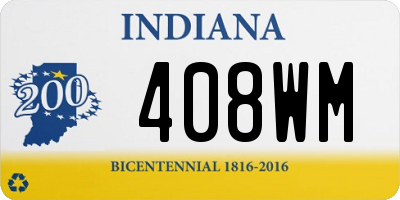 IN license plate 408WM