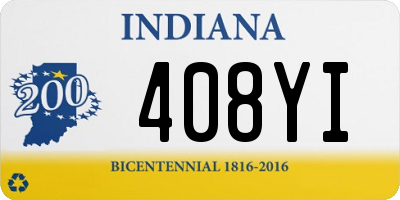 IN license plate 408YI