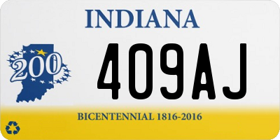 IN license plate 409AJ