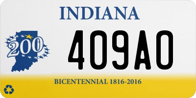 IN license plate 409AO