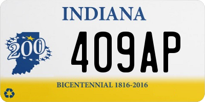 IN license plate 409AP