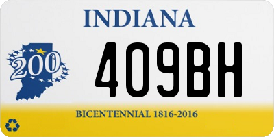 IN license plate 409BH