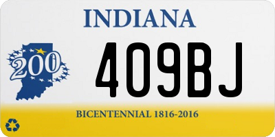 IN license plate 409BJ