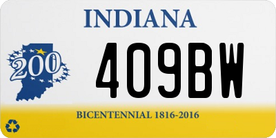 IN license plate 409BW