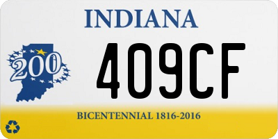 IN license plate 409CF