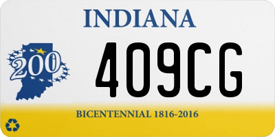 IN license plate 409CG