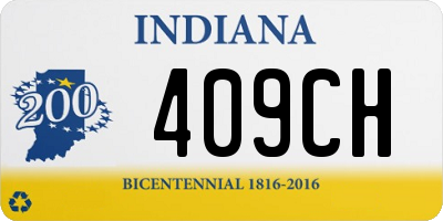 IN license plate 409CH