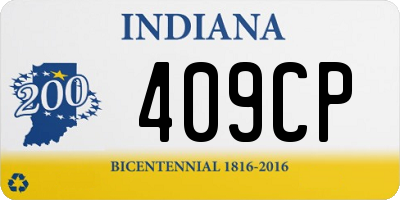 IN license plate 409CP