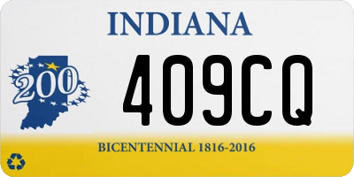 IN license plate 409CQ