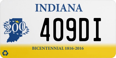IN license plate 409DI