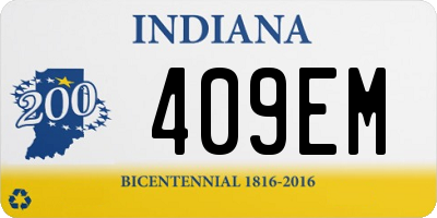 IN license plate 409EM