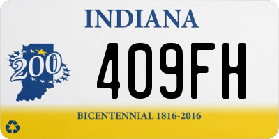 IN license plate 409FH