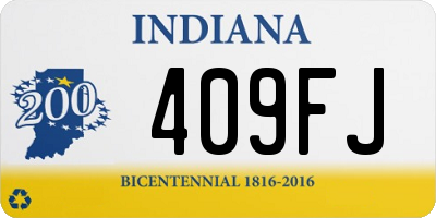 IN license plate 409FJ